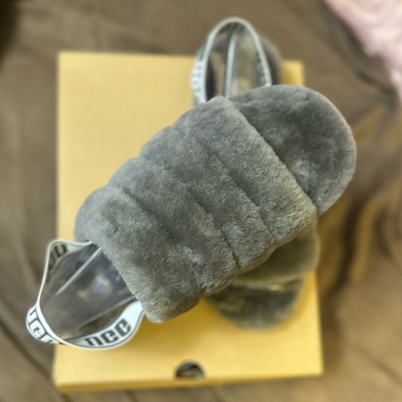 UGG Fluff Yeah Slipper - Grey/Gray - Picture 5 of 8